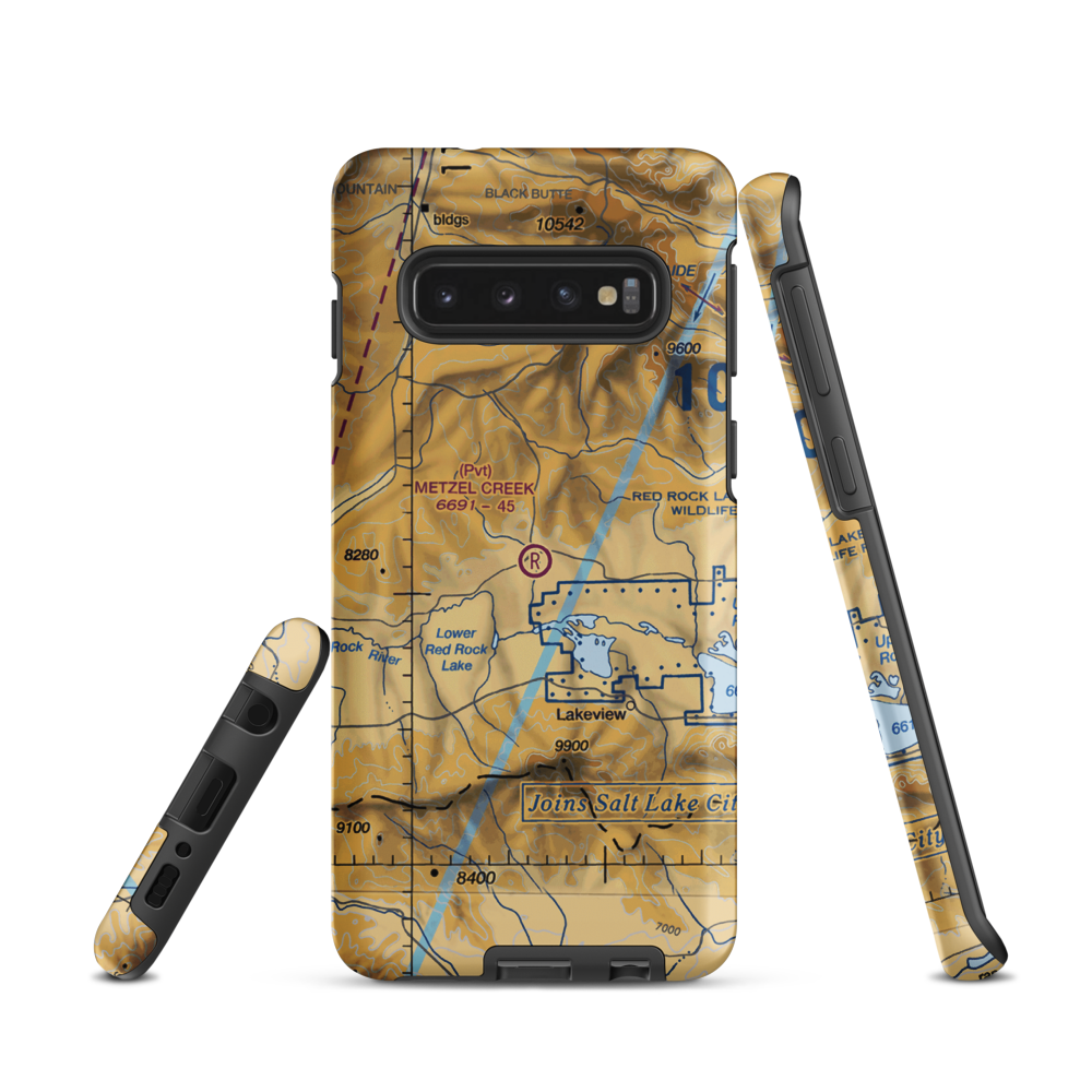 Metzel Creek Airport (MT47) VFR Sectional Samsung Phone Case Samsung Galaxy S10 model shown
