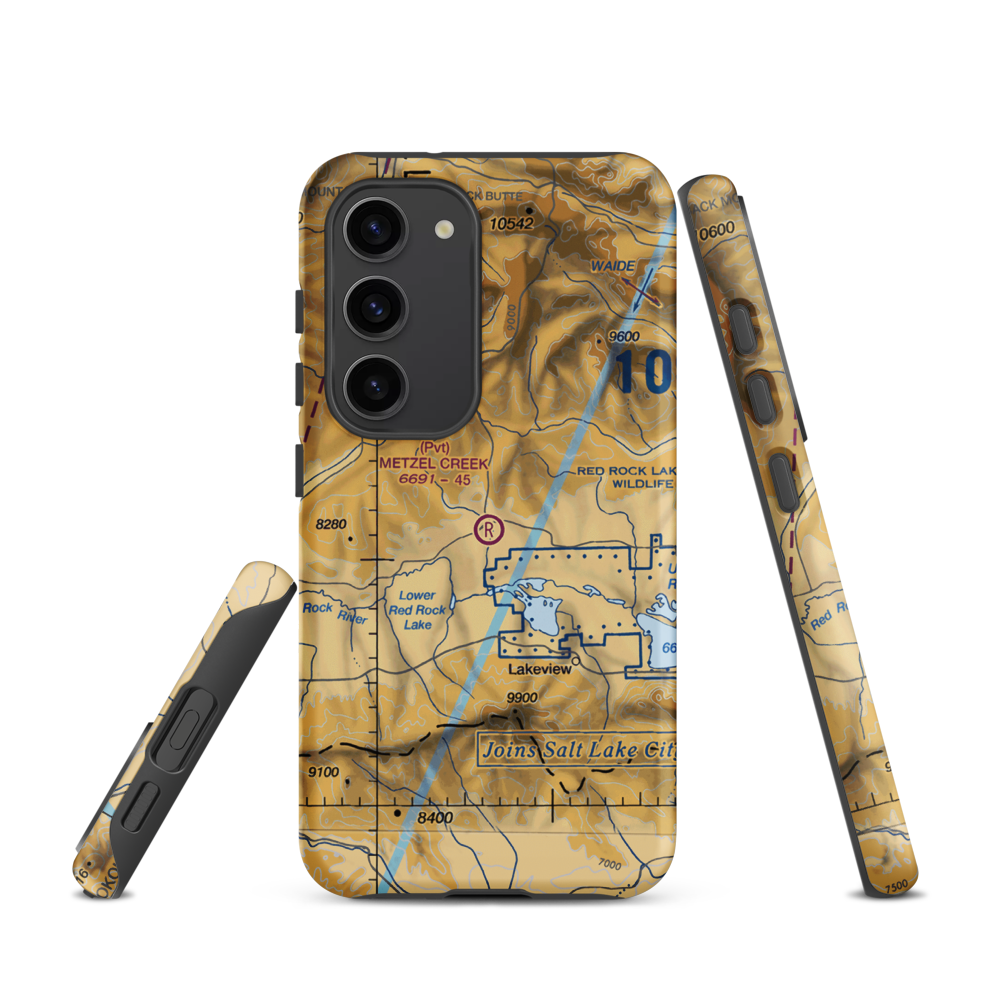 Metzel Creek Airport (MT47) VFR Sectional Samsung Phone Case Samsung Galaxy S23 model shown