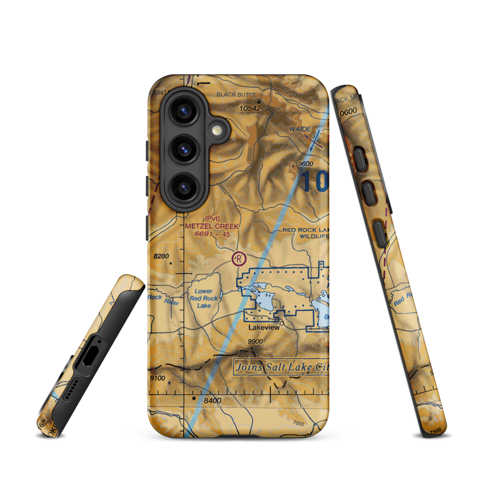 Metzel Creek Airport (MT47) VFR Sectional Samsung Phone Case Samsung Galaxy S24 model shown