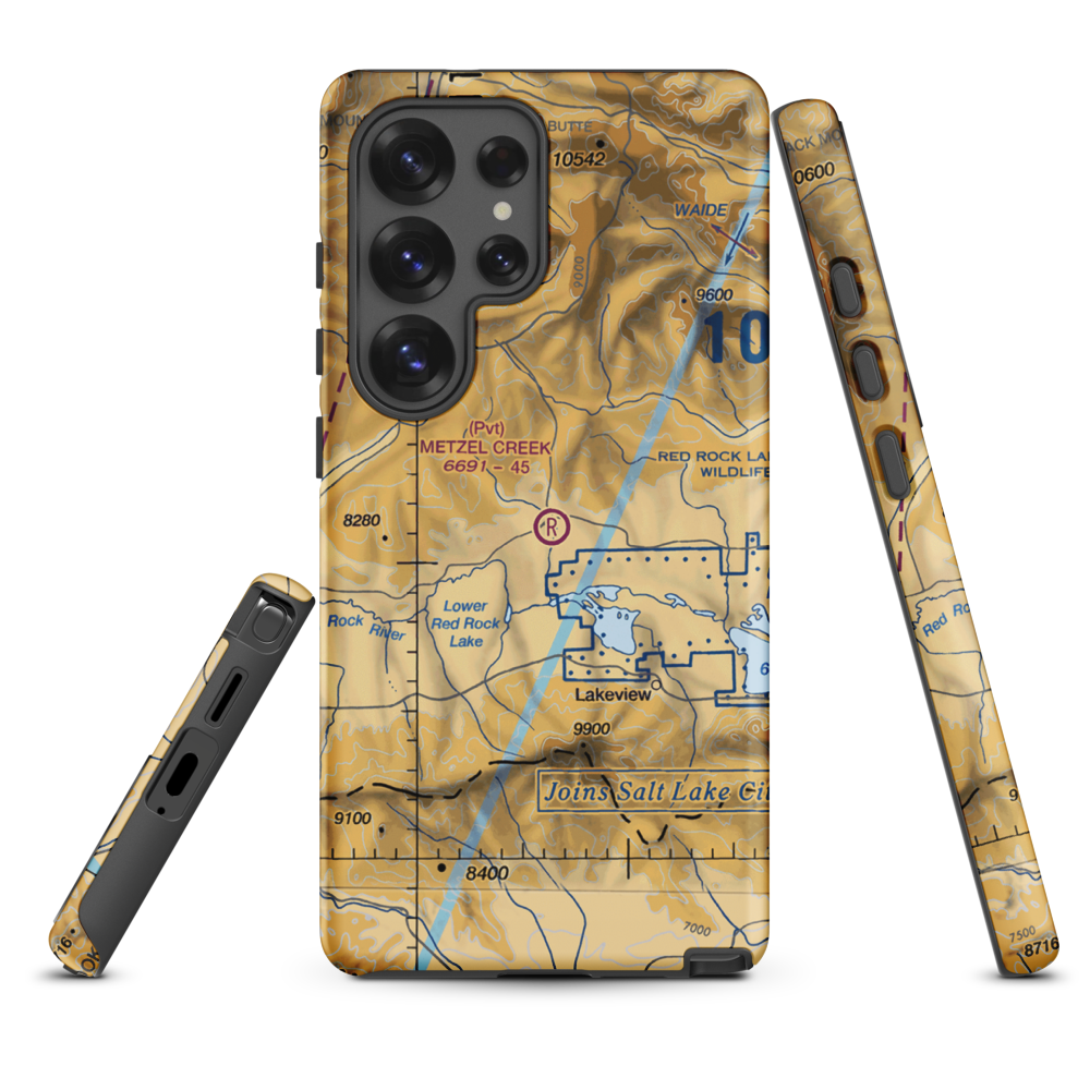 Metzel Creek Airport (MT47) VFR Sectional Samsung Phone Case Samsung Galaxy S25 Ultra model shown