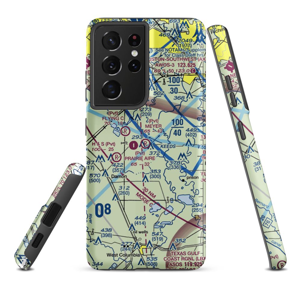 Meyer Field (TA33) VFR Sectional Samsung Phone Case Samsung Galaxy S21 Plus model shown