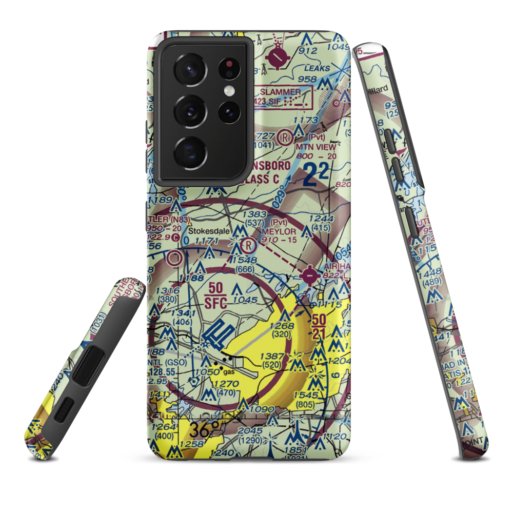 Meylor Field (9NC9) VFR Sectional Samsung Phone Case Samsung Galaxy S21 Plus model shown