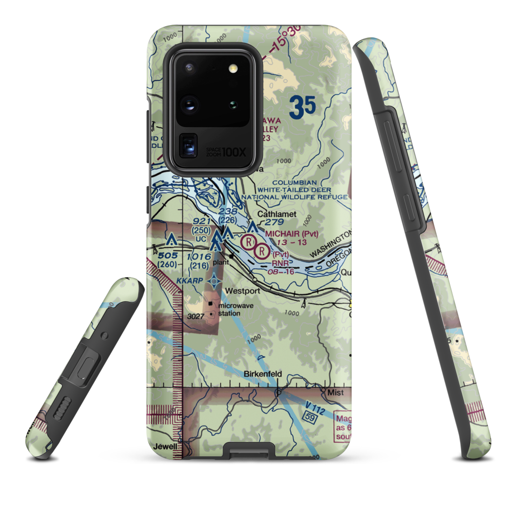 Michair Airport (WT44) VFR Sectional Samsung Phone Case Samsung Galaxy S20 Ultra model shown