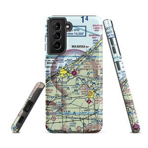 Michigan City Municipal Airport (MGC) VFR Sectional Samsung Phone Case