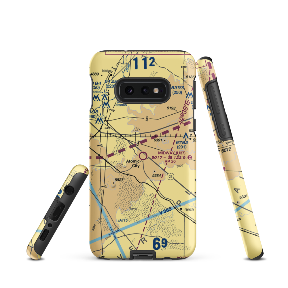 Midway Airport (U37) VFR Sectional Samsung Phone Case Samsung Galaxy S10 Plus model shown