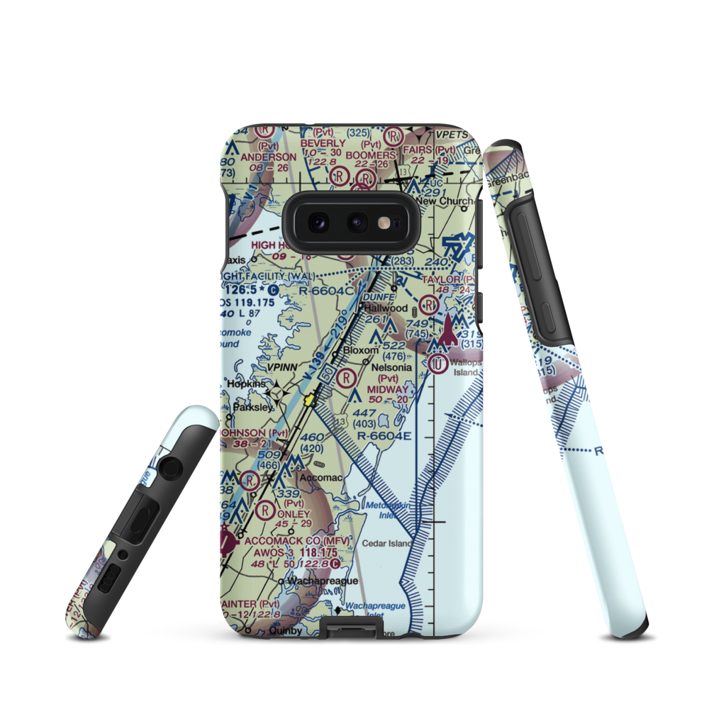 Midway Airport (VG56) VFR Sectional Samsung Phone Case Samsung Galaxy S10e model shown