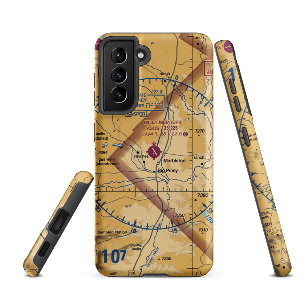 Miley Memorial Field (BPI) VFR Sectional Samsung Phone Case Samsung Galaxy S21 FE model shown