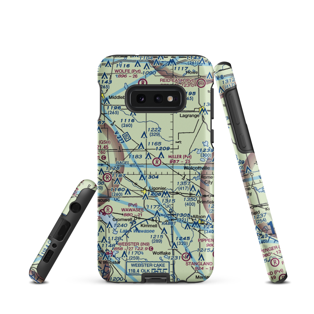 Miller Field (39II) VFR Sectional Samsung Phone Case Samsung Galaxy S10e model shown