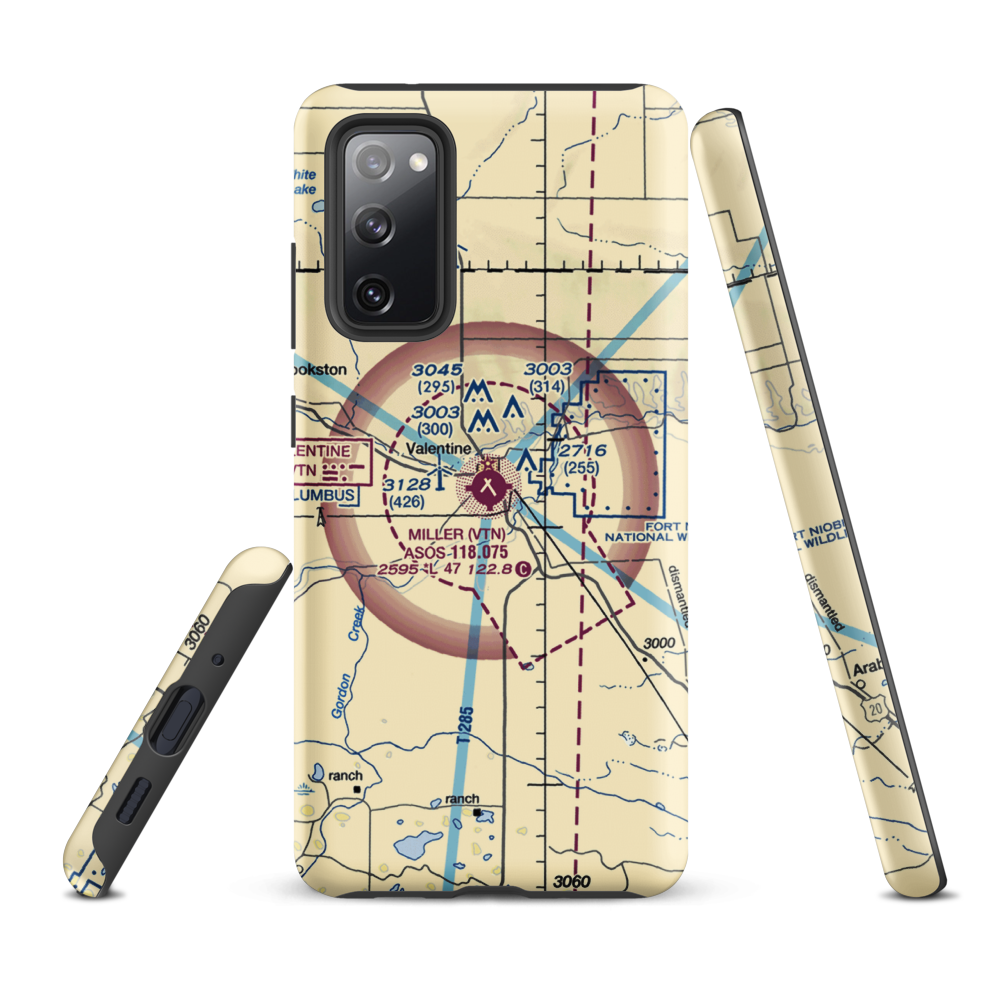 Miller Field (VTN) VFR Sectional Samsung Phone Case Samsung Galaxy S20 FE model shown