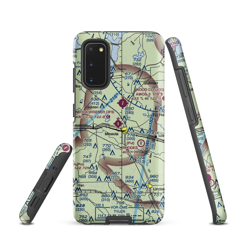 Mineola Wisener Field (3F9) VFR Sectional Samsung Phone Case Samsung Galaxy S20 model shown