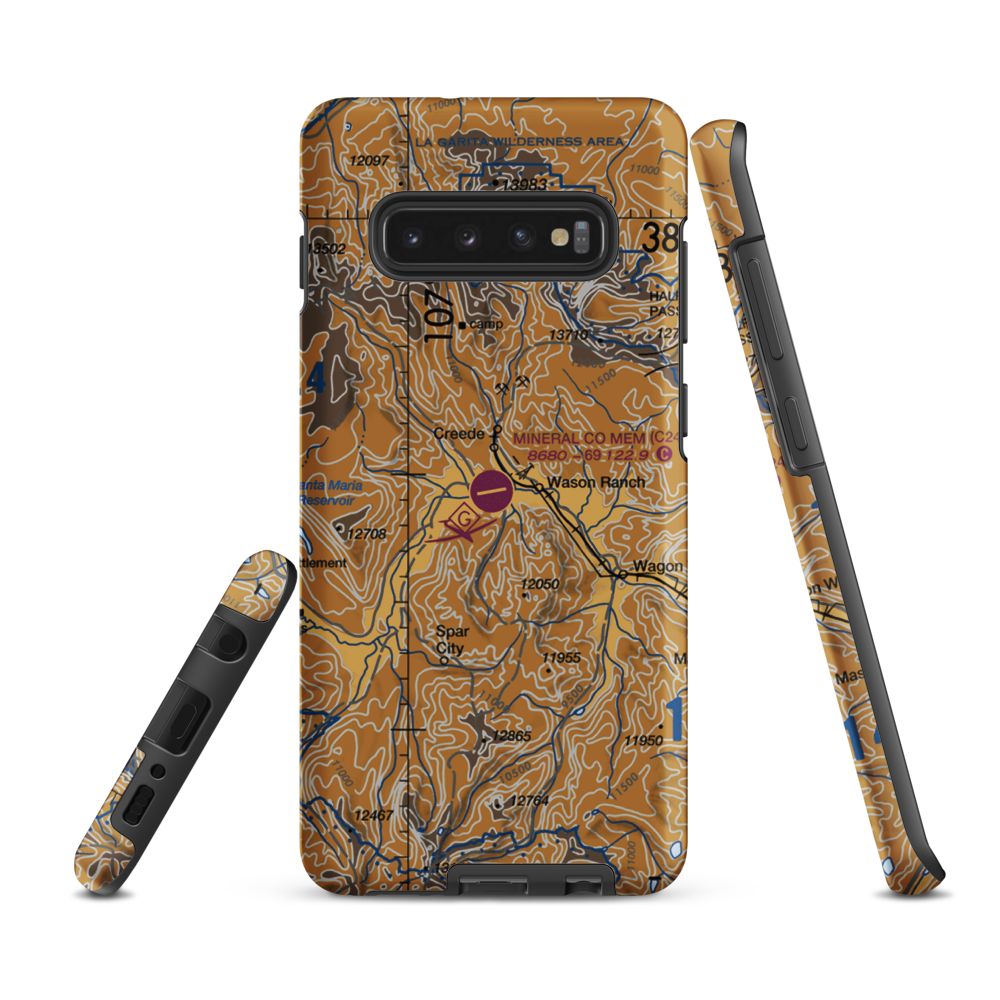 Mineral County Memorial Airport (C24) VFR Sectional Samsung Phone Case Samsung Galaxy S10 Plus model shown