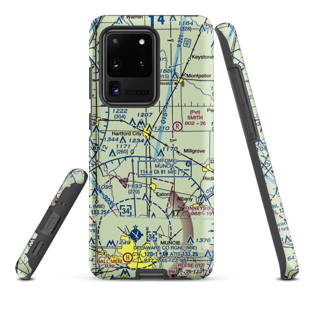 Minneman Airport (21IN) VFR Sectional Samsung Phone Case Samsung Galaxy S20 Ultra model shown