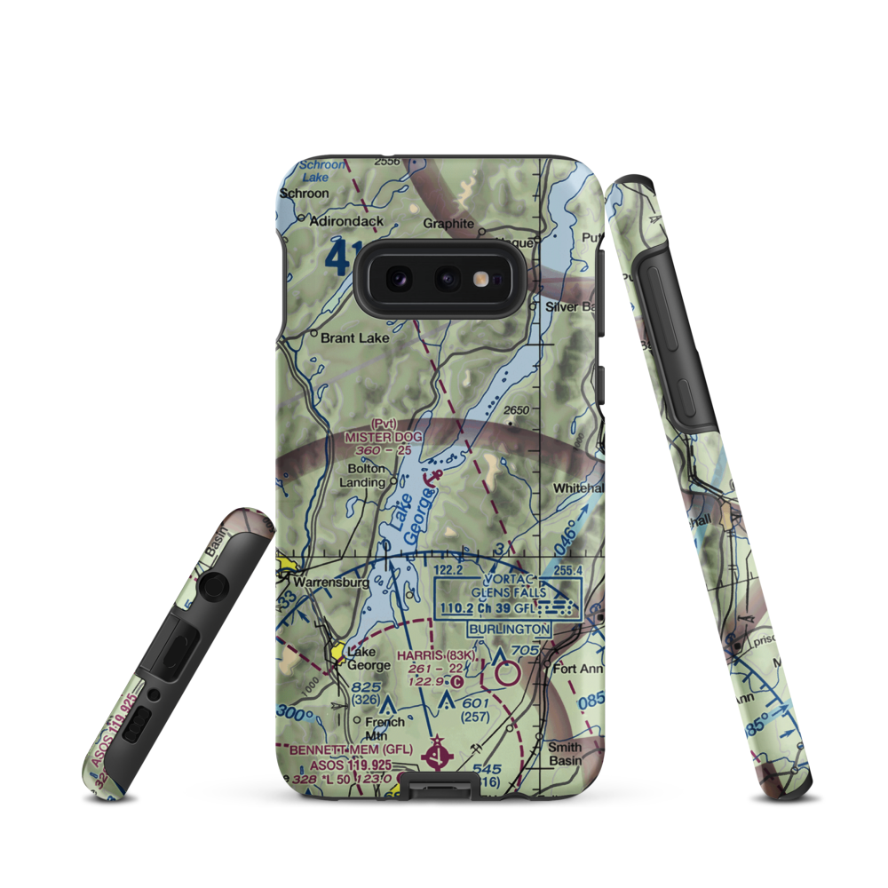 Mister Dog Seaplane Base (8NK8) VFR Sectional Samsung Phone Case Samsung Galaxy S10e model shown