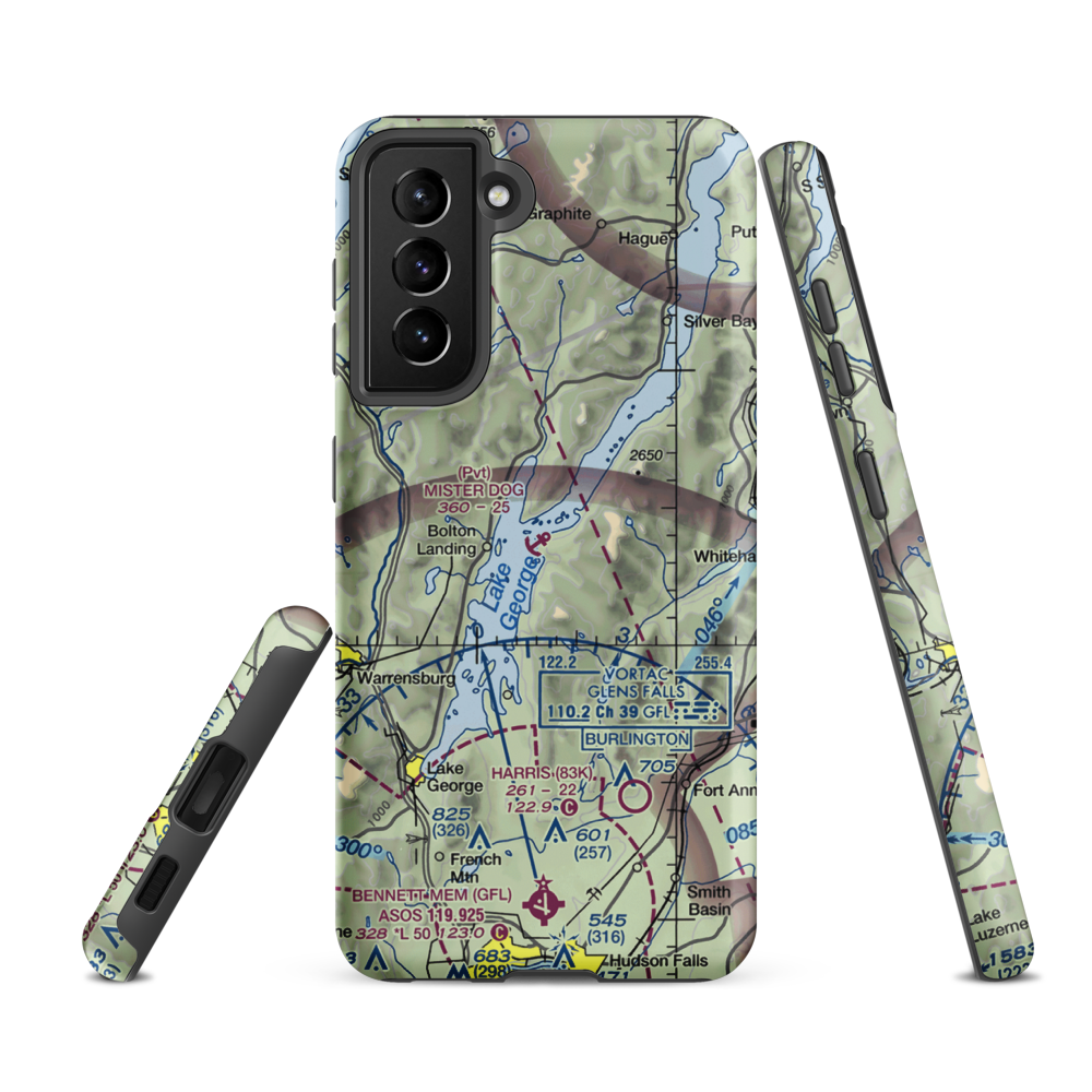 Mister Dog Seaplane Base (8NK8) VFR Sectional Samsung Phone Case Samsung Galaxy S21 Ultra model shown