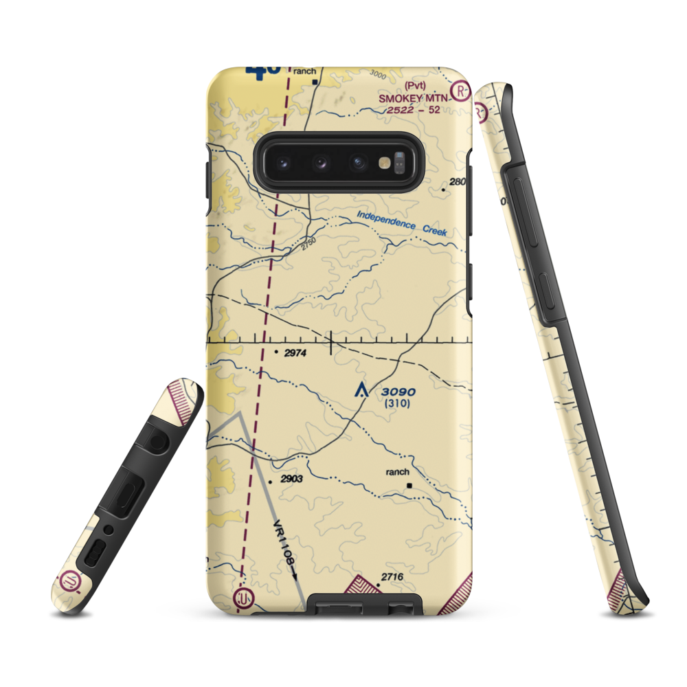 Mitchell Nr One Airport (TS75) VFR Sectional Samsung Phone Case Samsung Galaxy S10 Plus model shown