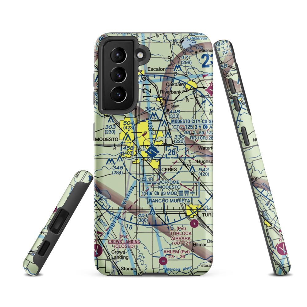 Modesto City Co-Harry Sham Field (MOD) VFR Sectional Samsung Phone Case Samsung Galaxy S21 Ultra model shown