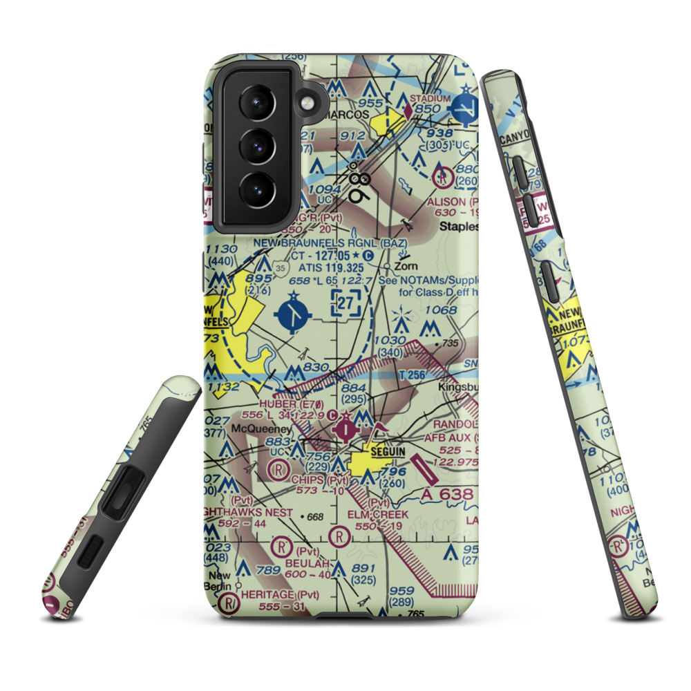 Moltz Airport (50TA) VFR Sectional Samsung Phone Case Samsung Galaxy S21 Plus model shown