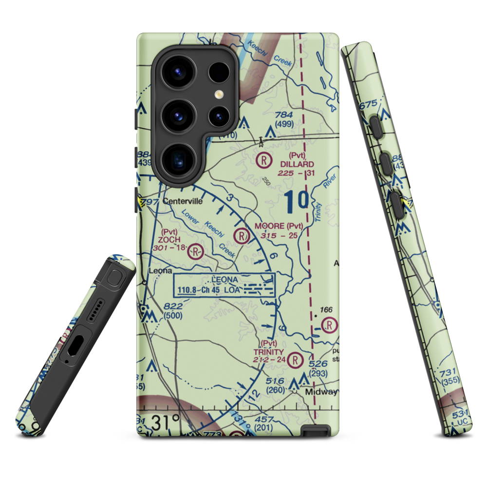 Moore Ranch Airport (24TA) VFR Sectional Samsung Phone Case Samsung Galaxy S24 Ultra model shown