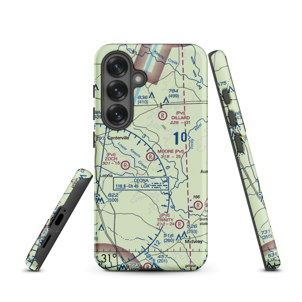 Moore Ranch Airport (24TA) VFR Sectional Samsung Phone Case Samsung Galaxy S25 model shown
