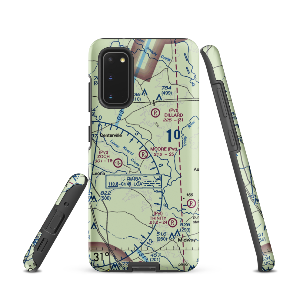 Moore Ranch Airport (24TA) VFR Sectional Samsung Phone Case Samsung Galaxy S20 model shown