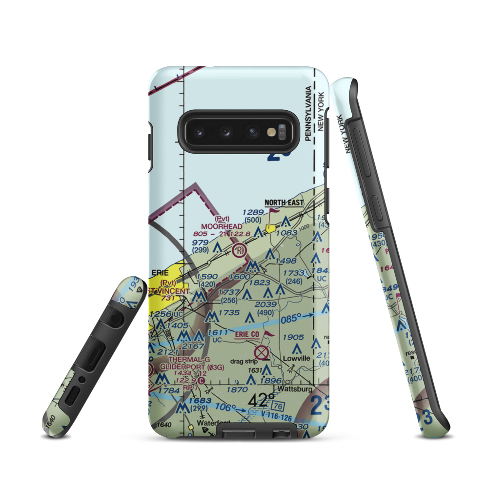 Moorhead Airpark LLC (PN40) VFR Sectional Samsung Phone Case Samsung Galaxy S10 model shown