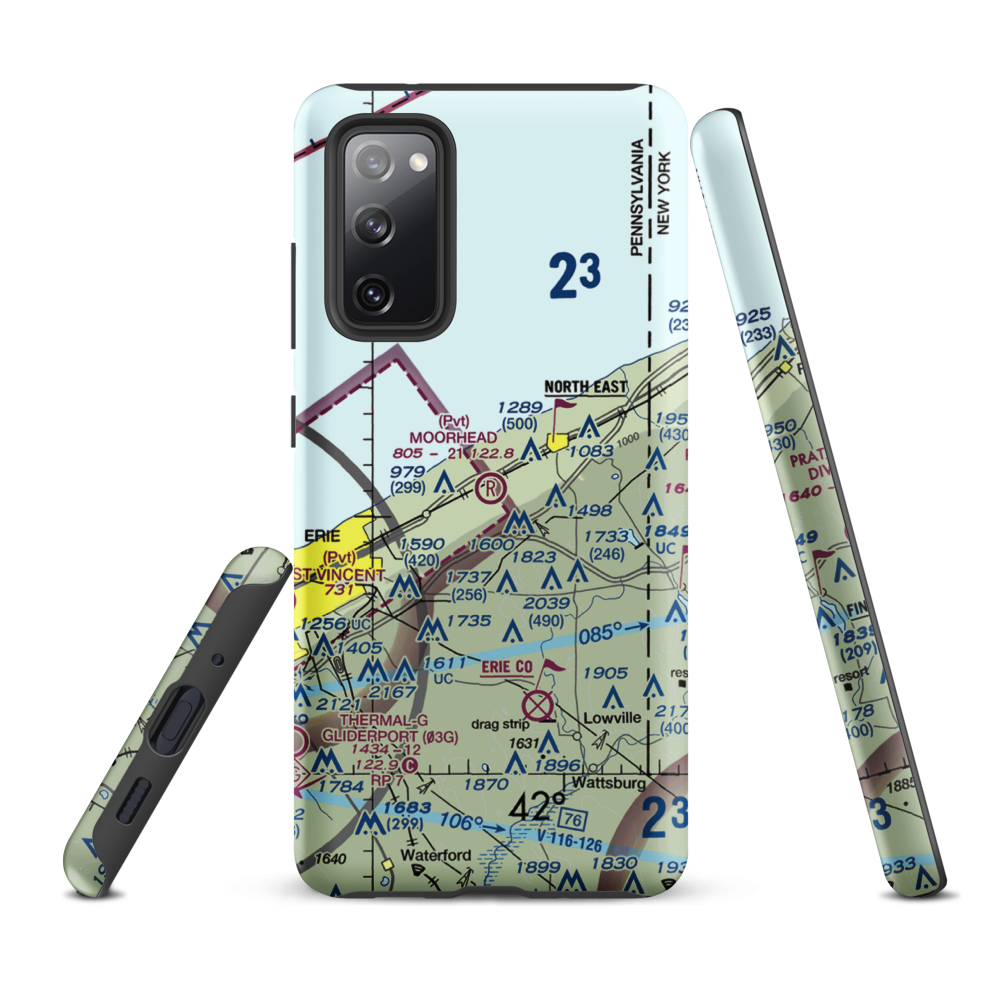 Moorhead Airpark LLC (PN40) VFR Sectional Samsung Phone Case Samsung Galaxy S20 FE model shown