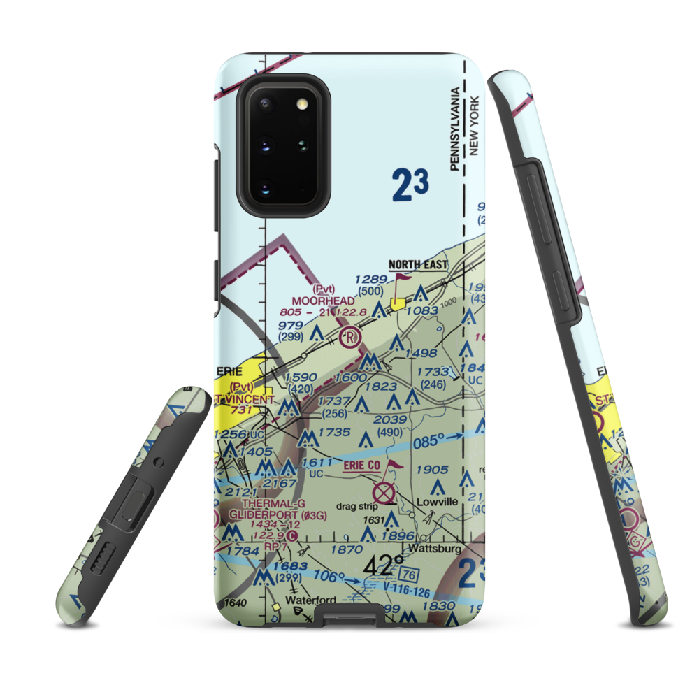 Moorhead Airpark LLC (PN40) VFR Sectional Samsung Phone Case Samsung Galaxy S20 Plus model shown