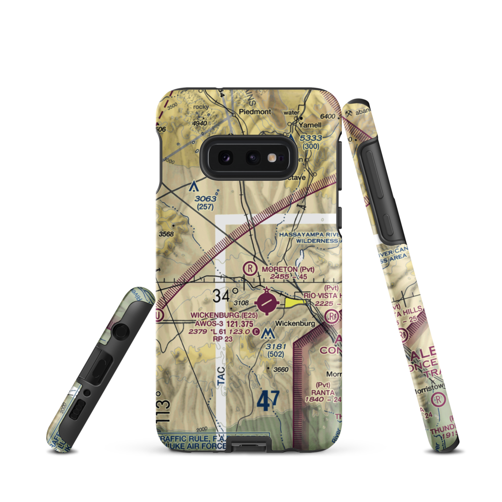 Moreton Airpark (23AZ) VFR Sectional Samsung Phone Case Samsung Galaxy S10e model shown