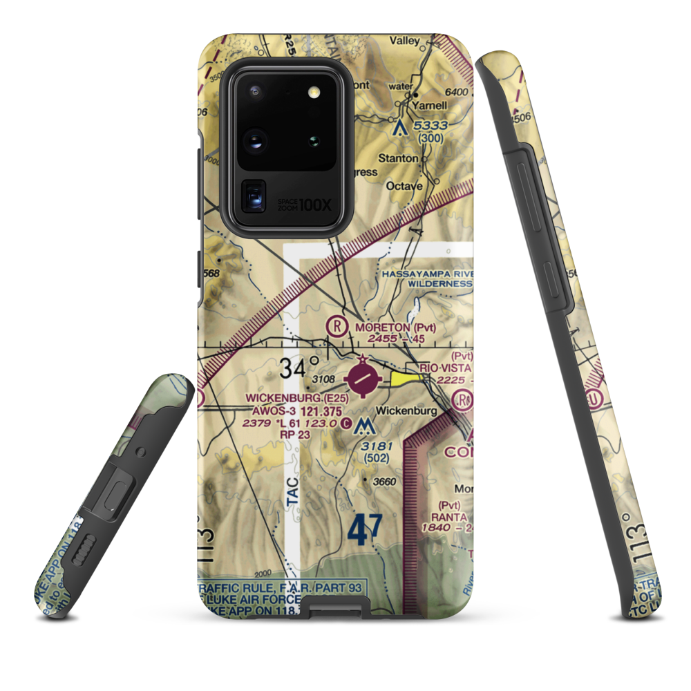 Moreton Airpark (23AZ) VFR Sectional Samsung Phone Case Samsung Galaxy S20 Ultra model shown
