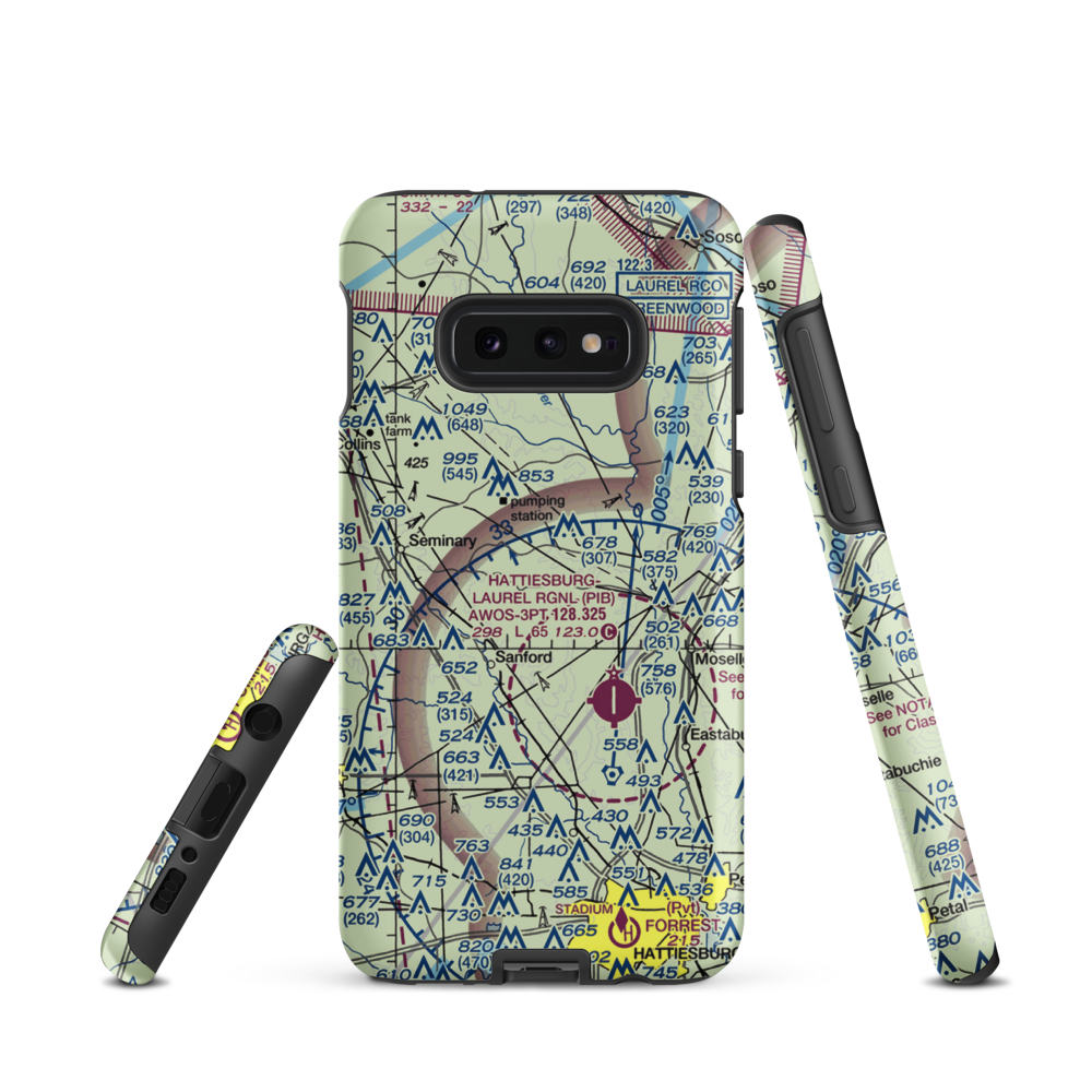Morgan Field (0MS2) VFR Sectional Samsung Phone Case Samsung Galaxy S10e model shown