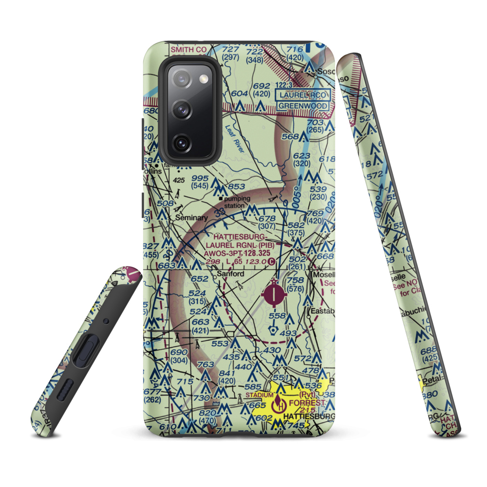Morgan Field (0MS2) VFR Sectional Samsung Phone Case Samsung Galaxy S20 FE model shown