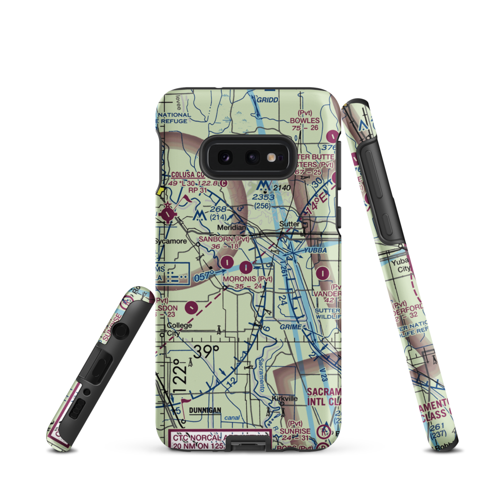 Moronis Airport (92CL) VFR Sectional Samsung Phone Case Samsung Galaxy S10e model shown