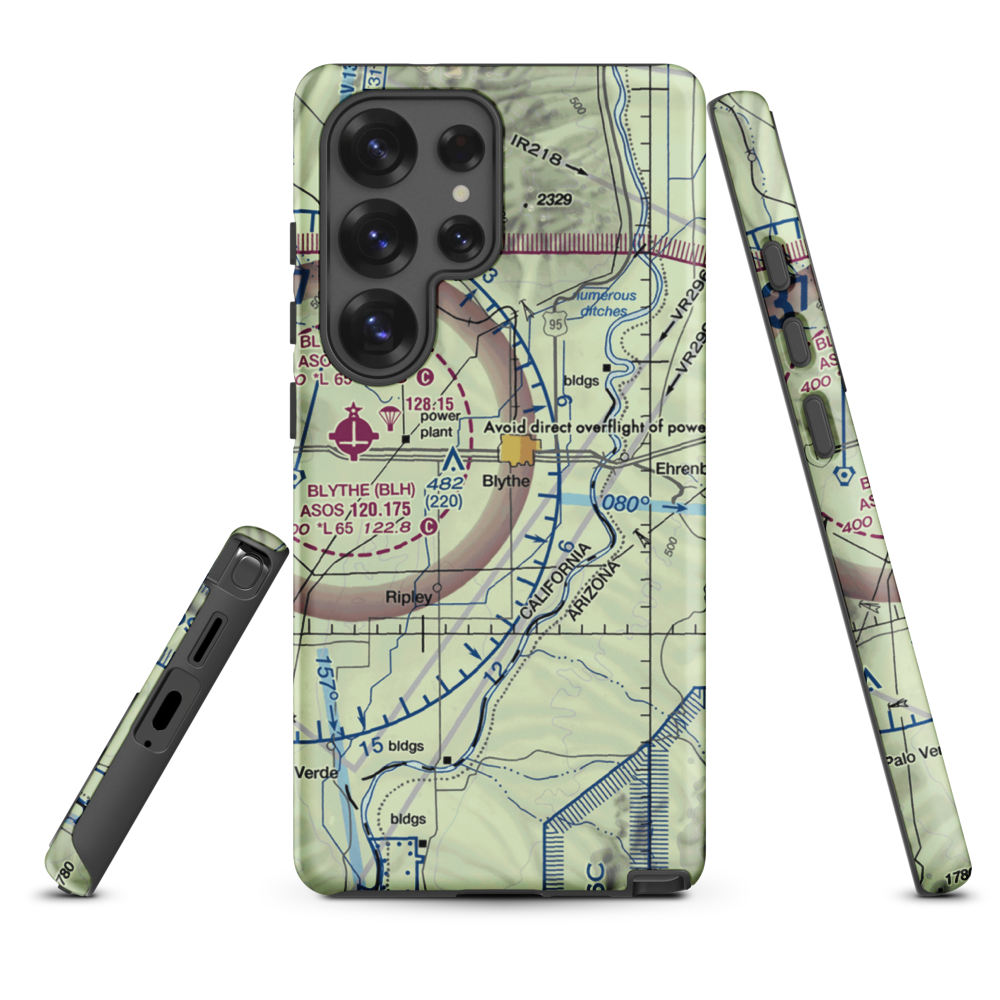 Morris Ag Air SW Airport (56CL) VFR Sectional Samsung Phone Case Samsung Galaxy S25 Ultra model shown