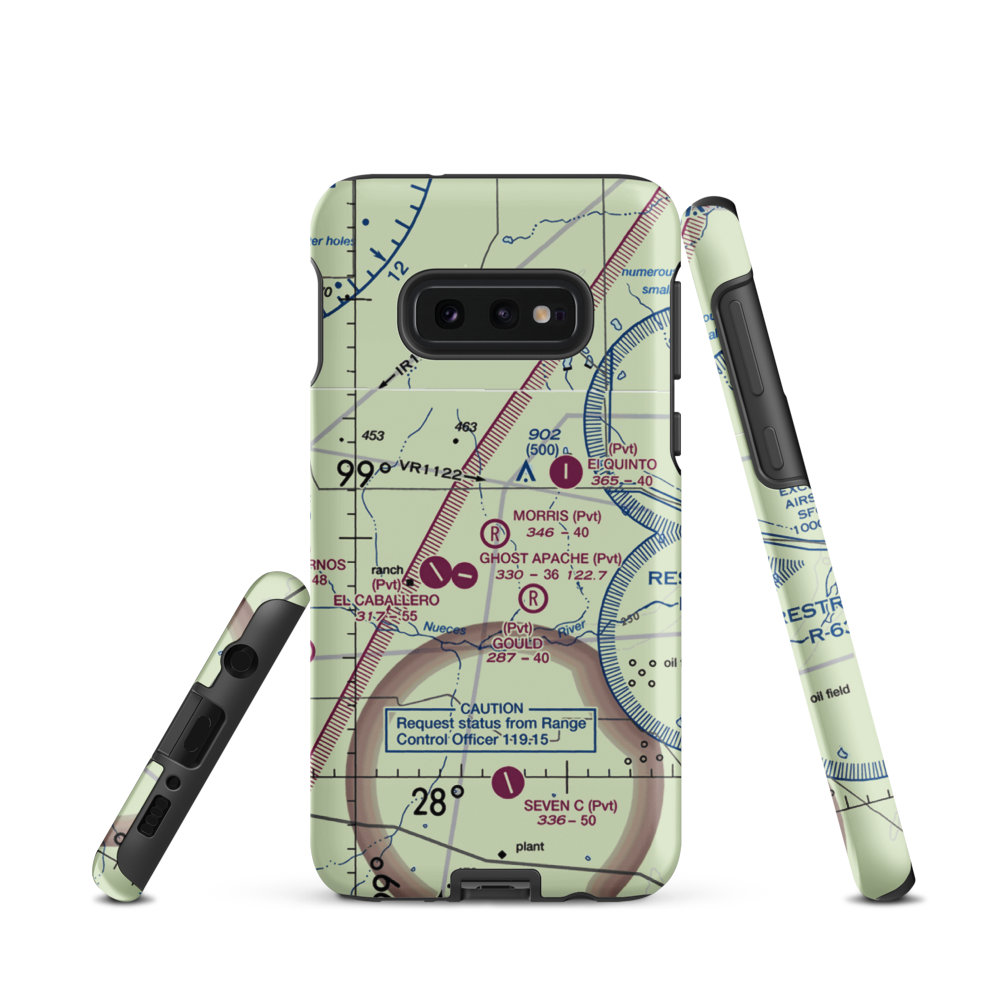 Morris Ranch Airport (79TA) VFR Sectional Samsung Phone Case Samsung Galaxy S10 Plus model shown