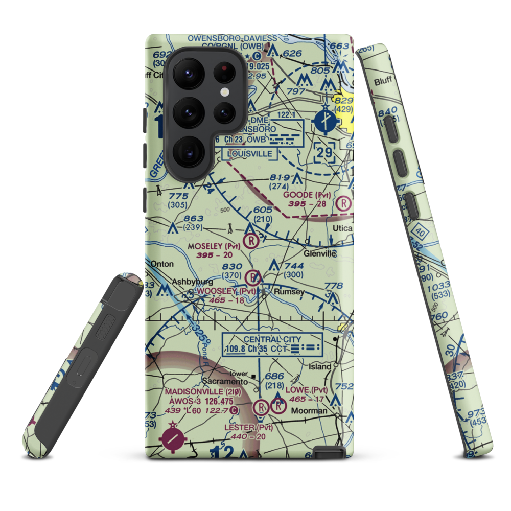 Moseley Field (4KY4) VFR Sectional Samsung Phone Case Samsung Galaxy S22 Ultra model shown
