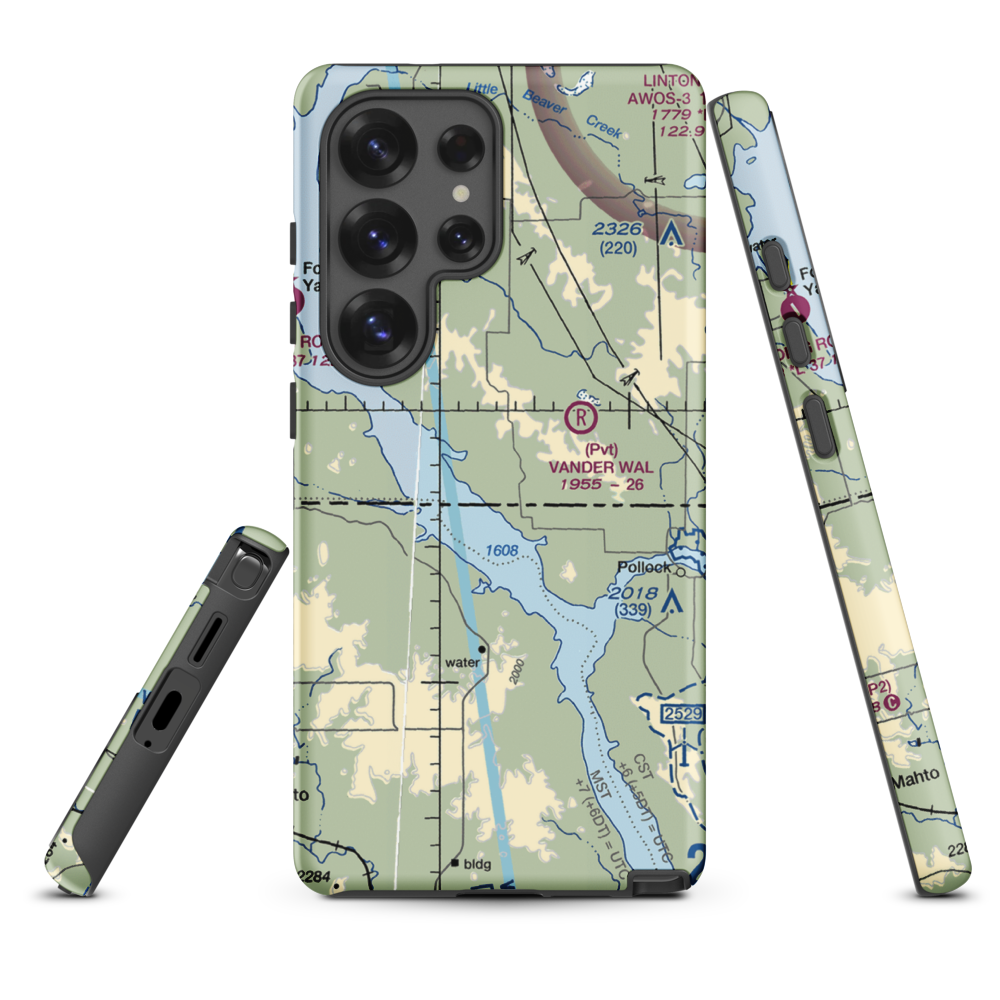 Moser Airstrip (NA54) VFR Sectional Samsung Phone Case Samsung Galaxy S25 Ultra model shown