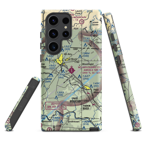 Mount Airy Surry County Airport (MWK) VFR Sectional Samsung Phone Case