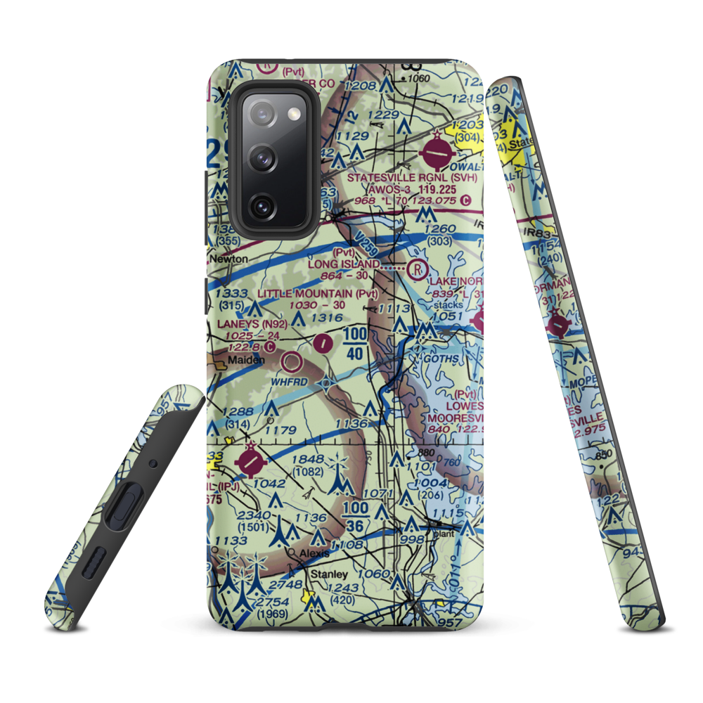 Mountain View Airport (20NC) VFR Sectional Samsung Phone Case Samsung Galaxy S20 FE model shown