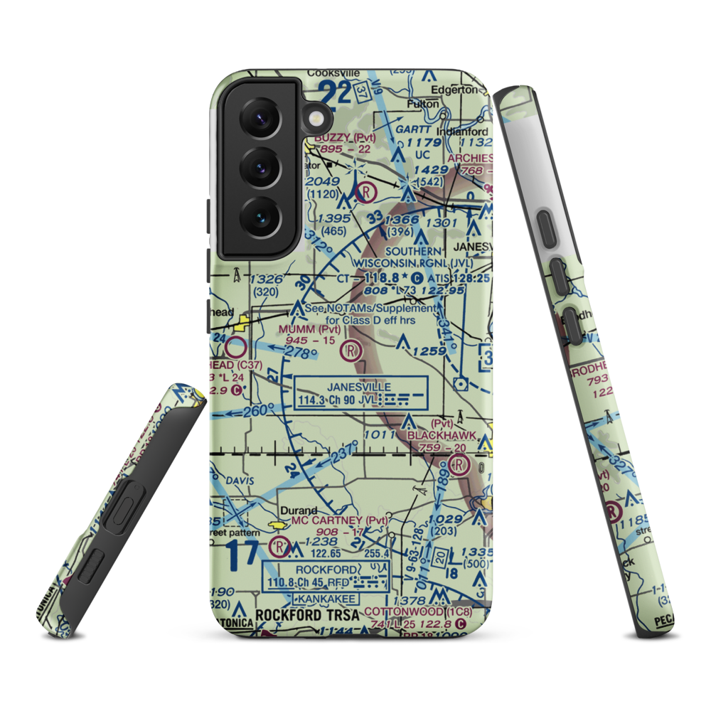 Mumm Field (WI11) VFR Sectional Samsung Phone Case Samsung Galaxy S22 Plus model shown