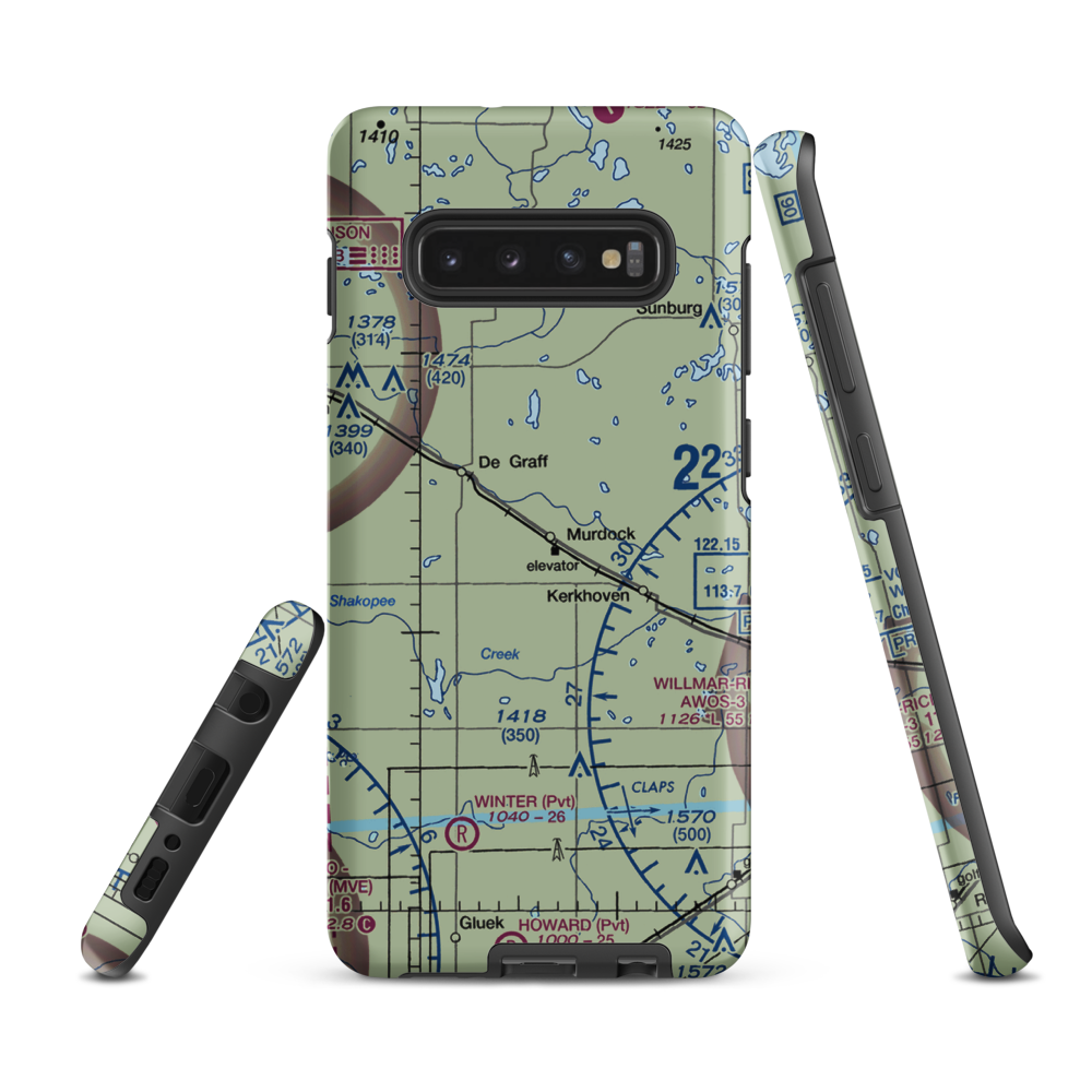 Murdock Municipal Airport (23Y) VFR Sectional Samsung Phone Case Samsung Galaxy S10 Plus model shown
