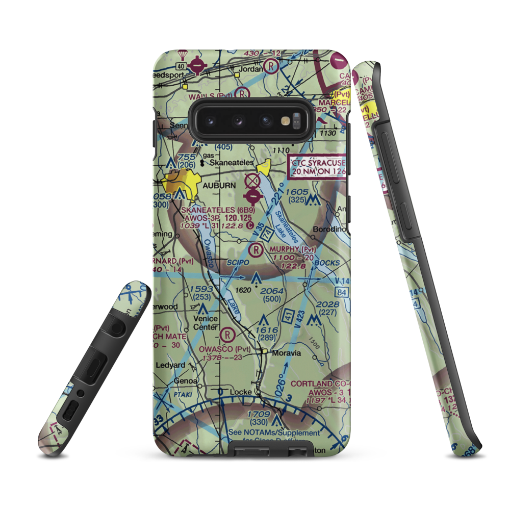 Murphy Field (06NY) VFR Sectional Samsung Phone Case Samsung Galaxy S10e model shown