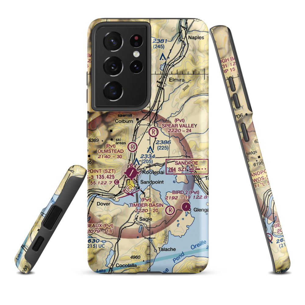 Murray Airport (US0099) VFR Sectional Samsung Phone Case Samsung Galaxy S21 Ultra model shown