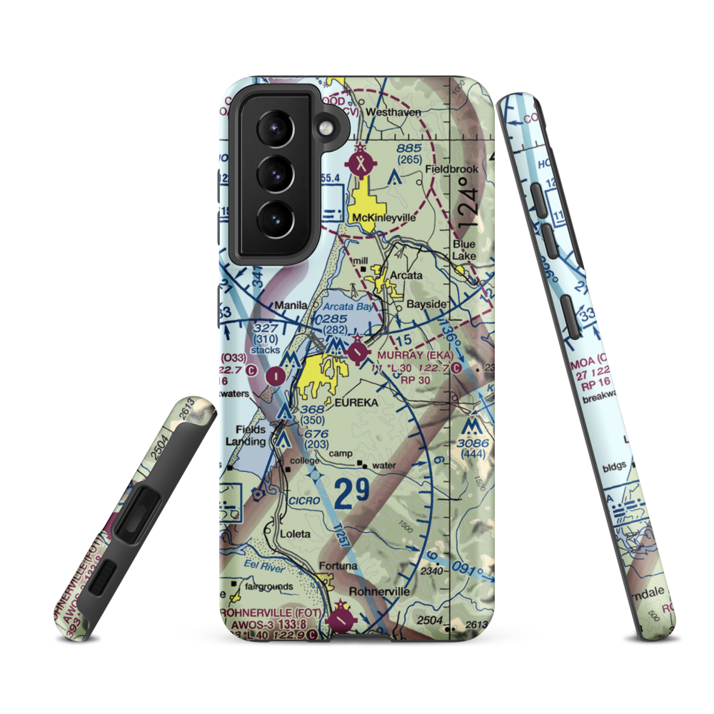 Murray Field (EKA) VFR Sectional Samsung Phone Case Samsung Galaxy S21 FE model shown
