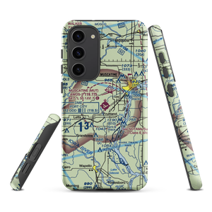 Muscatine Municipal Airport (MUT) VFR Sectional Samsung Phone Case