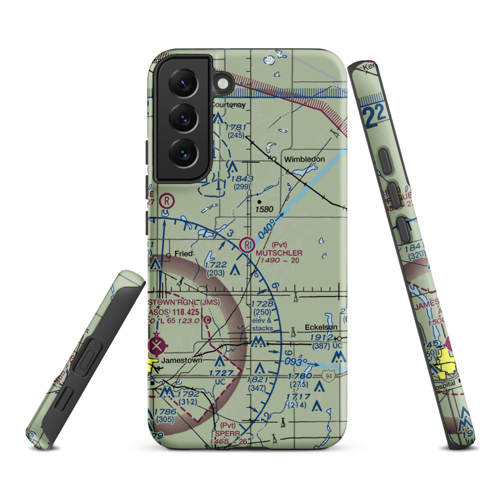 Mutschler Field (ND89) VFR Sectional Samsung Phone Case Samsung Galaxy S22 Plus model shown
