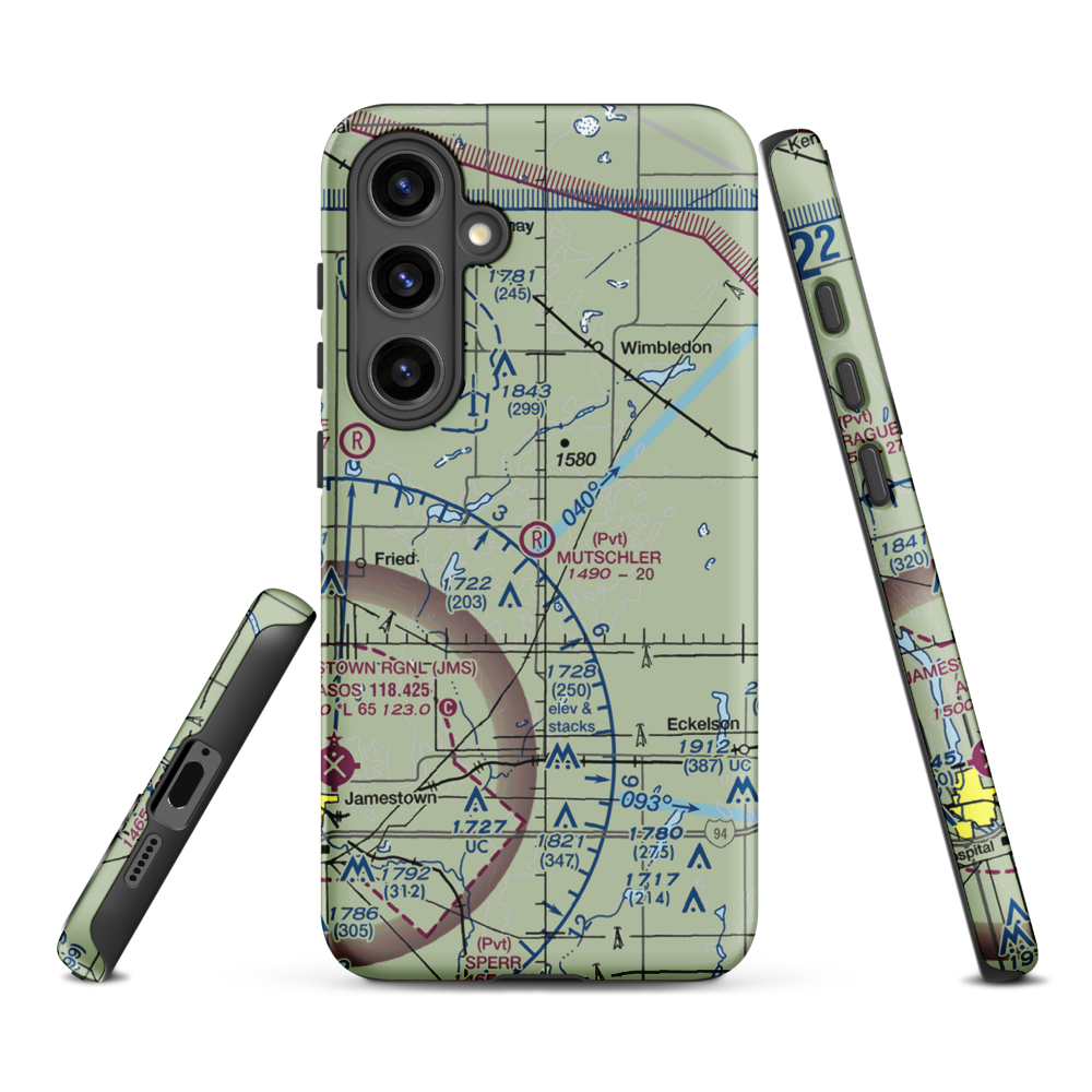 Mutschler Field (ND89) VFR Sectional Samsung Phone Case Samsung Galaxy S24 Plus model shown