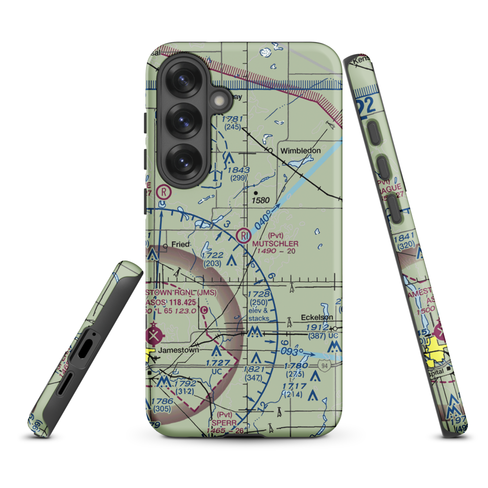 Mutschler Field (ND89) VFR Sectional Samsung Phone Case Samsung Galaxy S25 Plus model shown