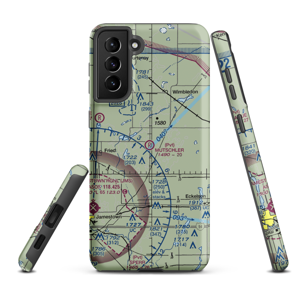 Mutschler Field (ND89) VFR Sectional Samsung Phone Case Samsung Galaxy S21 Plus model shown