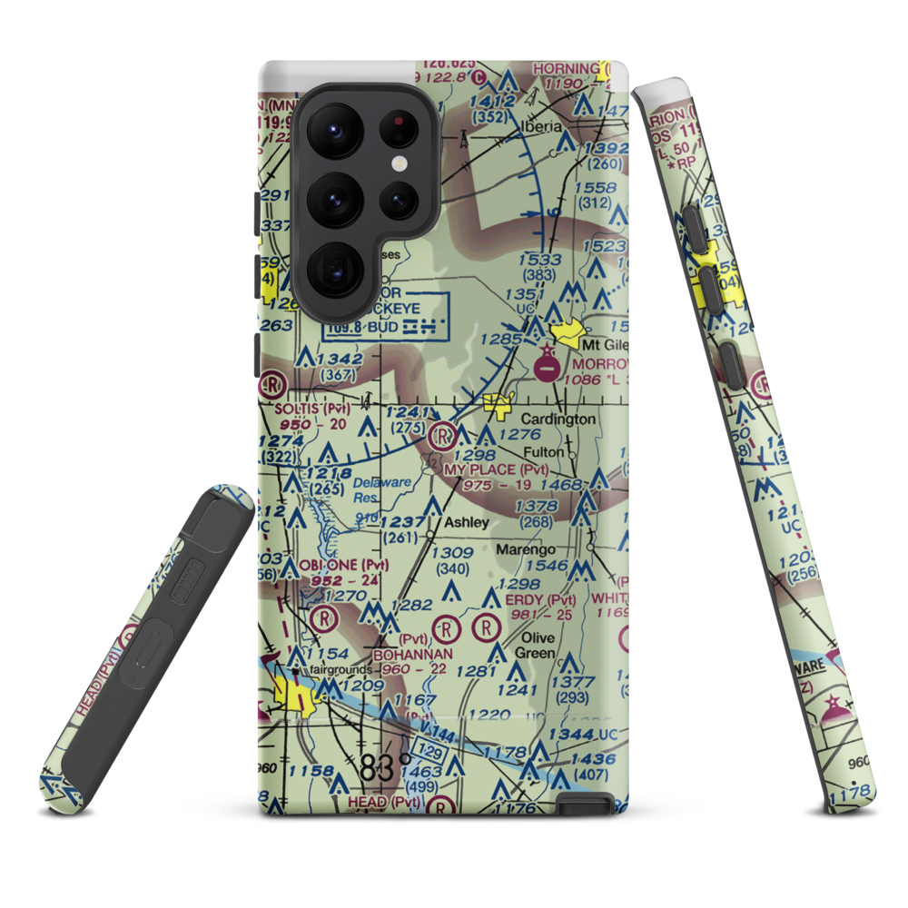 My Place Airport (3OH7) VFR Sectional Samsung Phone Case Samsung Galaxy S22 Ultra model shown