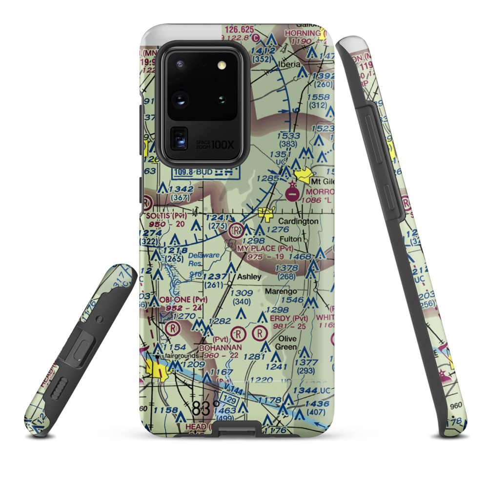 My Place Airport (3OH7) VFR Sectional Samsung Phone Case Samsung Galaxy S20 Ultra model shown